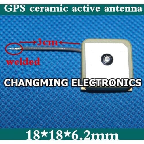 GPS built-in antenna/ceramic antenna/signal good/welding/active antenna/18*18*6.2mm/DM1575C2NO(working 100% Free Shipping)5PCS