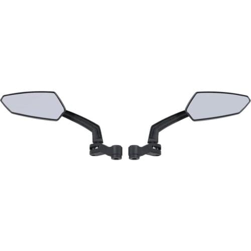 Motorcycle 8mm 10mm Angled Rearview Mirror For Harley Touring Scooters Chopper Crusier
