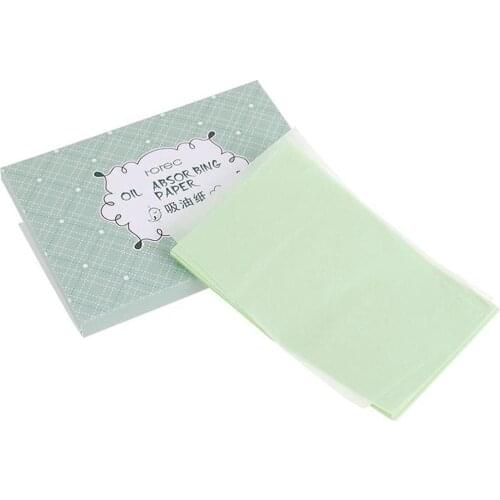100 Sheets/pack Green Tea Oil Blotting Sheets Paper Cleansing Face Oil Control Absorbent Paper Beauty Makeup Tools
