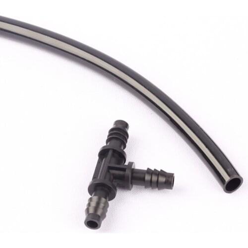 2m 8/11 mm PE Hose Irrigation Garden Watering Veg Plot Raised Bed Drip System Durable Pipe Flower Mist Spray System Soft Tube