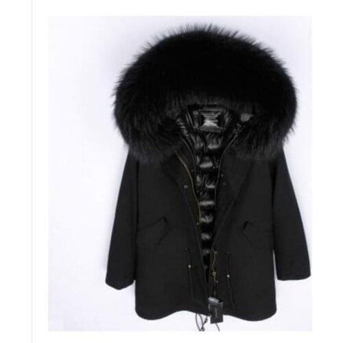 2020 Fashion womens New Winter Raccoon Dog fur Hooded Coat Down jacket Luxurious fur parka