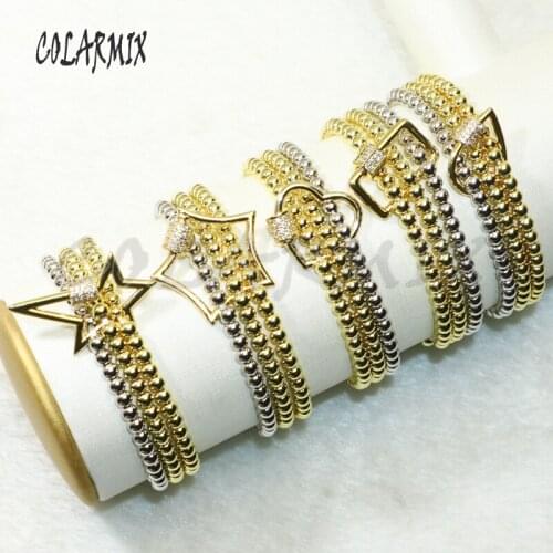 4Pcs mix kinds of charm bracelets 3 beaded bracelet fashion jewelry for women bracelets accessories gift 50659