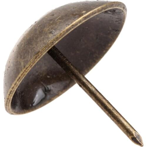 5pcs/1pc Nails Antique Bronze Decorative Upholstery Tacks Stud Jewelry Box Furniture Pushpin Iron Doornail Vintage 3cm