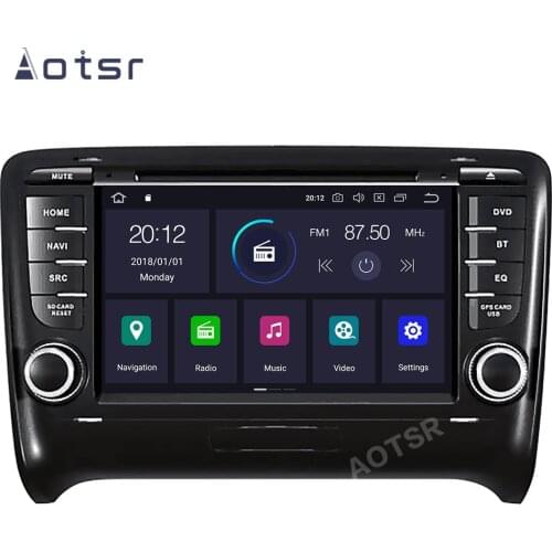 AOTSR Android 10 Car Player 2 Din Head Unit For AUDI TT MK2 8J 2006 - 2014 Car GPS Navi Tape Recorder DSP Radio IPS Multimedia