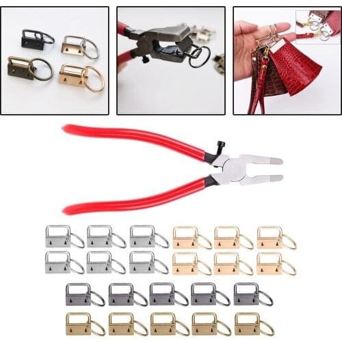 Key Fob Hardware 1 Inch Glass Running Pliers and Clamp Hardware Supplies