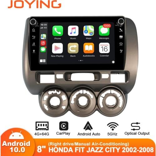 Joying Android Central Multimedia Radio Head Unit 8” Android Auto & Car Stereo Apple CarPlay For Honda Fit Jazz City 2002-2008
