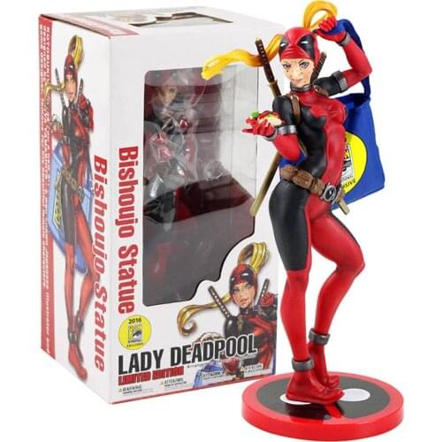 24cm Earth 3010 Lady Deadpool Wanda Wilson Limited Edition Deadpool PVC Action Figure Collectible Model Toy