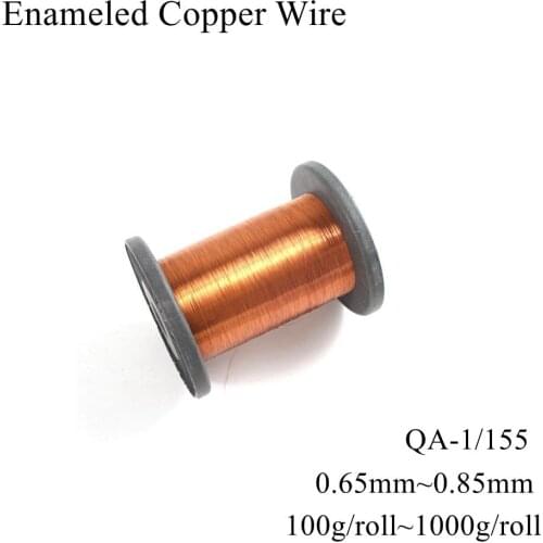 0.65mm 0.7mm 0.75mm 0.8mm 0.85mm Enamelled Copper Wire Enameled Copper Coil Magnet Wire Enamel Copper Cable Winding Litz Wire