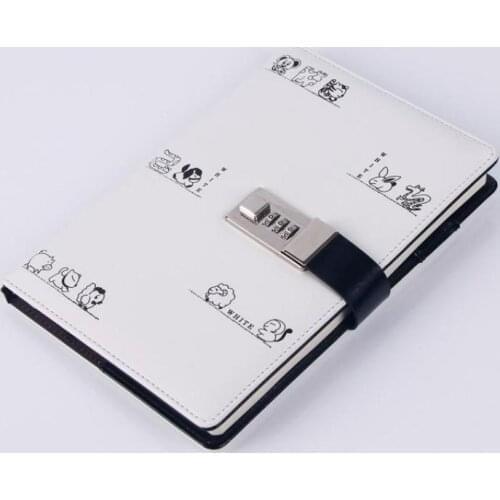 A5 Diary With Lock Planner Refill Daily Journal Travelers Notebook Agenda Password Book Office School Stationery Gift