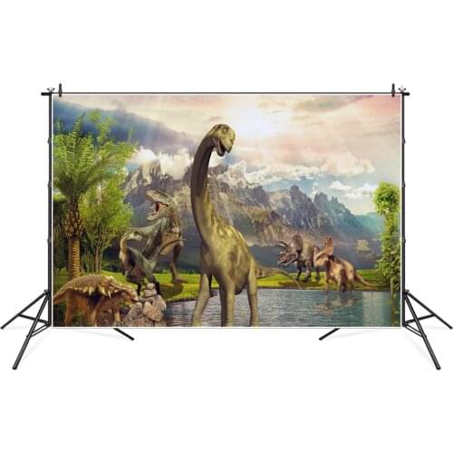 Fantasy Jurassic Dinosaur Baby Children Photography Backgrounds Customized Portrait Photographic Backdrops For Home Photo Studio