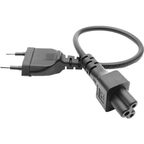 HOT-EU TO C5 Japan Nema Plug 1-15P 2Pin to IEC320 C5 Wire Power Extension Cable Cord Adapter 10A 250V(EU Plug)