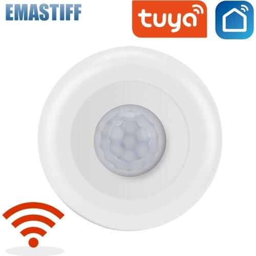 Tuya Wifi 360 degree Ceiling Infrared Detector PIR Movement Sensor Human Body Motion Sensor Alarm Security Burglar Alarm System