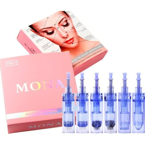 10/20/50pcs Bayonet Microneedling Tattoo Needles 9/12/36/42Pin Nano Microneedles Cartridge For Derma Stamp Mesotherapy MTS