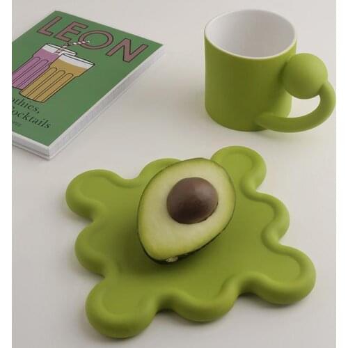 Creative Planet handle Coffee Cup Art Ceramic Milk Tea Mug with Tray Kitchen Office Home Tableware Nordic Decor Gift For Women