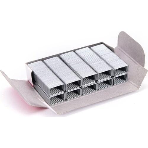 10mm Creative Silver Stainless Steel Staples Office Binding Supplies 1Pack