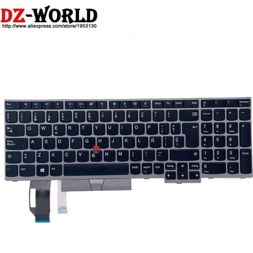 New Original ES Spanish Keyboard for Lenovo Thinkpad E595 E580 E585 E590 T590 P53S L580 L590 P52 P72 P53 P73 Laptop 01YN710
