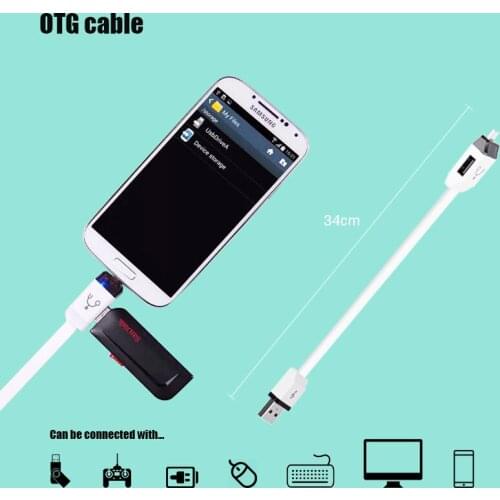 Sovawin 34cm Android Micro USB OTG Adapter Microusb 2.0 Converter Connector Fast Charging Data For Samsung Galaxy S3 S4 S5