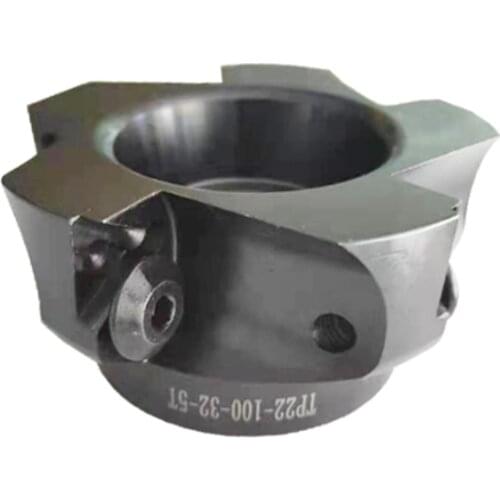 TP22-100-32-5T Right angle square shoulder indexable face milling cutter shell mill for TPKN2204 carbide inserts