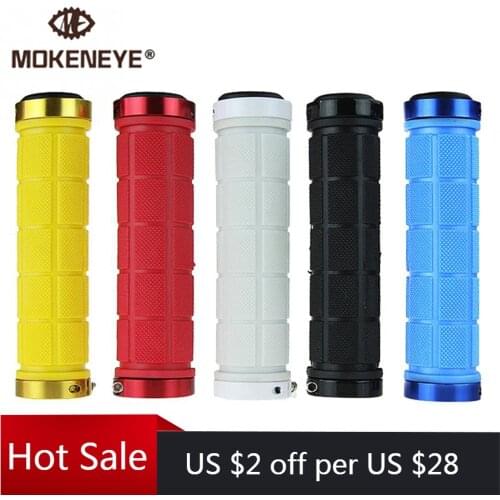 MTB Road Bicycle Grips Rubber Bike Handlebar Cover Grips Soft Durable Cycling Handle Grip Lock on Bar End Bike Accessories