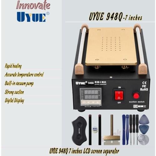 Separator UYUE 948Q LCD Separator Machine Build-in Pump Vacuum Screen Repair Machine Kit For phone LCD Screen repair Separator