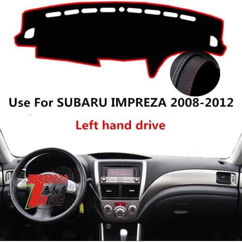 TAIJS Factory New Quality Casual Leather Car Dashboard Cover For SUBARU Impreza 2008 2009 2010 2011 2012 Left hand drive