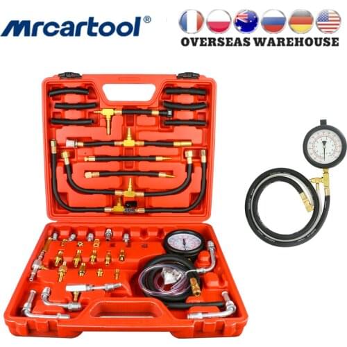 Universal TU-443 Fuel Injection Pressure Tester Gauge Kit System 0-140 psi Deluxe Manometer Fuel Injection Pump Tester