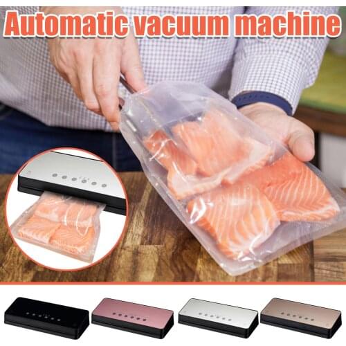 Vacuum Food Sealer 110-240v Automatic Commercial Household Food Vacuum Sealer Packaging Machine Include 10pcs Bags#db4