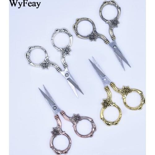 Vintage Scissors Needlework Sewing Tailor Handicraft Embroidery Fabric European Mini Retro Classic Antique Crafts Sewing Tools