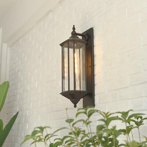Vintage Outdoor Wall Lamp Industrial Metal Wall Light Retro Country Style Sconce Wall Lamp Loft Home Corridor Sconces Lighting