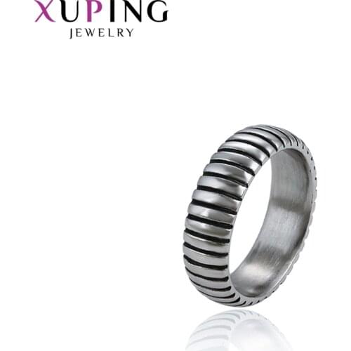 Xuping Jewelry Fashion Stainless Steel Men Ring 15889