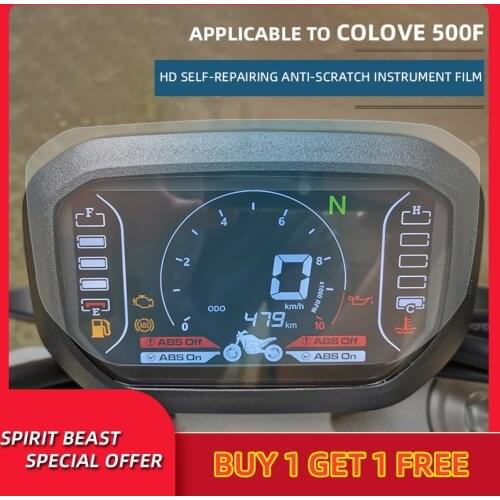 Spirit Beast Motorcycle speedometer Scratch Protection Film For COLOVE 500F Screen Protector Film Instrument Film Accessories