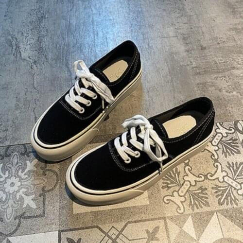 Retro canvas shoes women 2021 spring and autumn Korean version of the new thick bottom leopard print casual flat bottom fashion