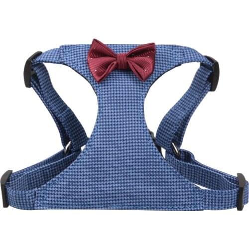 Dog Harness Vest with Bowtie Mesh Padded for Small Dogs Puppy Pet Walking Harness Chihuahua Corgi Yorkie Dog Accessoires
