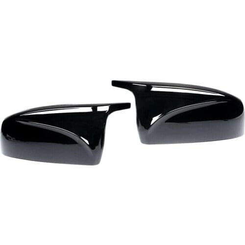 1 Pair M Style Door Wing Side Rearview Mirror Cover Cap Shell ABS Fit for BMW X5 X6 E70 E71 2007 2008 2009 2010 2011 2012 2013
