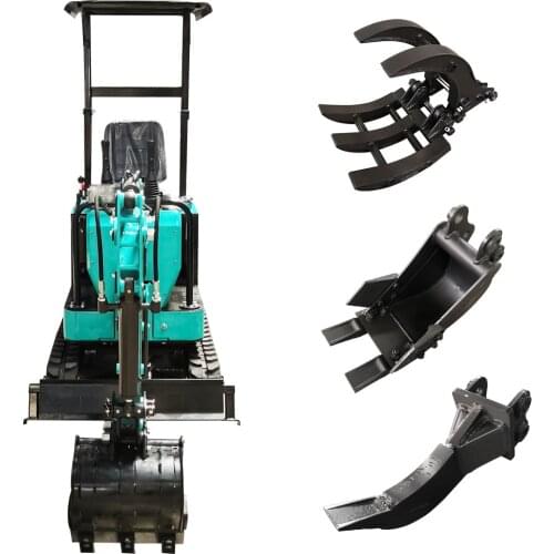 1 Ton MIni Excavator With Foldable Rollover Protective Structure And CE /Euro 5 Engine