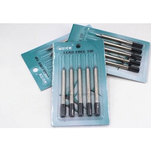 5pcs QUICK 303D Lead-Free Soldering Station Soldering Tips 305-K 305-SK 305-2C 305-3C 305-I, 305-J 305-2.4D Tip