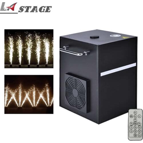 Free Shipping 2pcs/lot Big 700W Cold Spark Fireworks Machine Dmx Remote Control Smokeless Sparkler Stage Effect Wedding Firework
