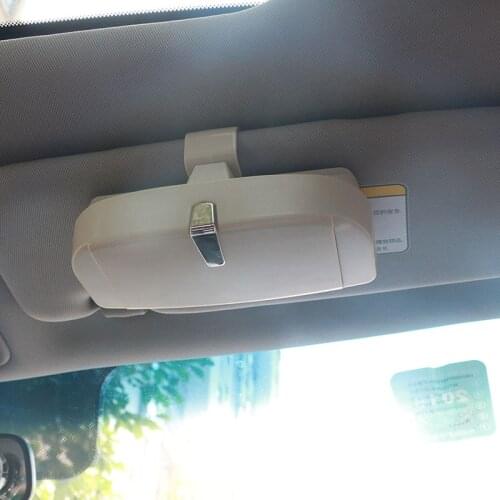 Car Sun Visor Glasses Box Car Cards Holder Sunglasses Case Box for Honda CRV Accord Odeysey Crosstour FIT Jazz City Civic JADE