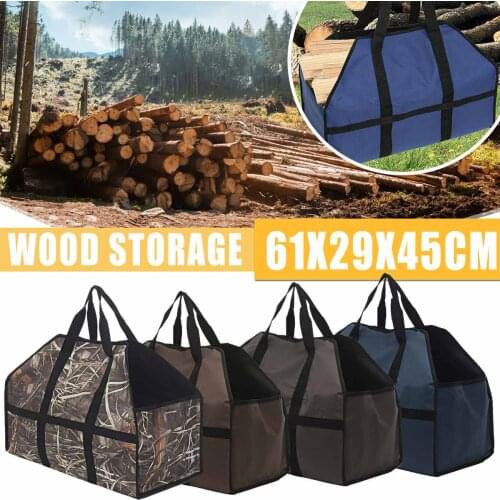 Supersized Canvas Firewood Wood Carrier bag Log Camping Outdoor Holder Carry storage bag Wooden Canvas Bag