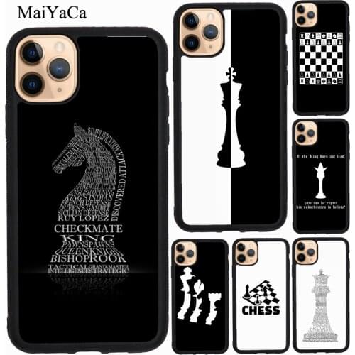 MaiYaCa King Chess Case For iPhone 11 Pro Max 12 Pro Max mini XS X XR SE 2020 6S 7 8 Plus Fundas
