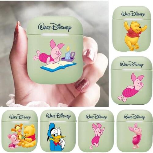 Disney Pink Pig Mickey Minnie Mouse Soft Silicone Cases For Apple Airpods 1/2 Protective Case Bluetooth Wireless Earphone Cover