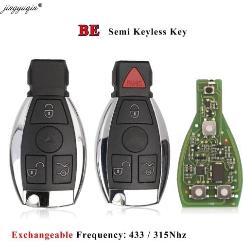 Jingyuqin CG BE Remote Semi Keyless Key for Mercedes Benz ML R GL W210 W220 NEC BGA 315/433MHz Support all Automatic Recovery