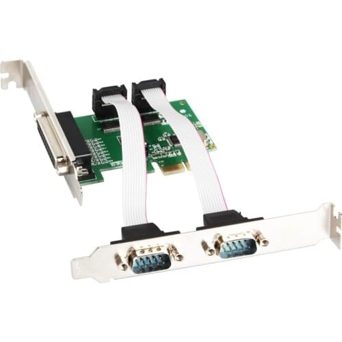 Add On Cards 2-Port DB-9 Serial (RS-232) + 1-Port DB-25 Parallel Printer PCI-e Expansion Card Best Price