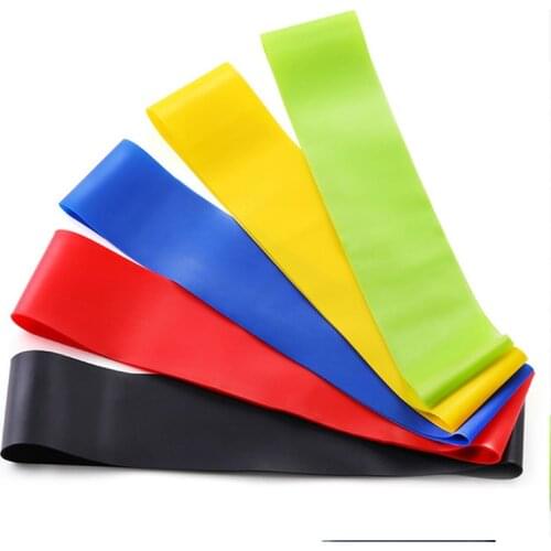 Pilates Elastic Fitness Loop Resistance Bands Stretching Workout Natural Latex Home Power Tension Training Gym Sports Tourniquet
