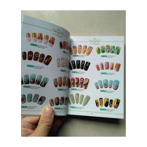 Nail art tool Gel Nail Art Book Chart Card Salon Acrylic Tips Nail Polish