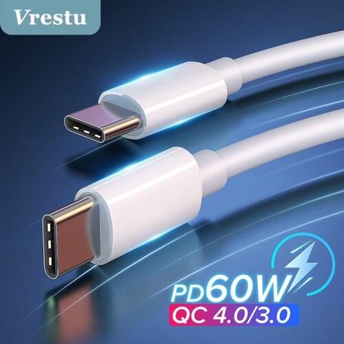 USB Type C Cable Quick Charge QC 3.0 PD Fast Charging for Xiaomi Samsung Huawei USBC Data Wire Cord Phone Charger USBC Line Cord
