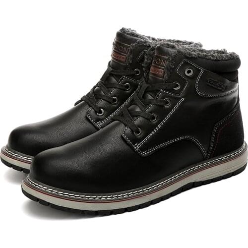 LYU LAM Mens Winter Boots