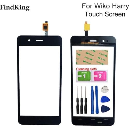 5.0'' Mobile Touch Screen For Wiko Harry Touch Glass Screen Digitizer Sensor Panel Front Glass Repair Tools