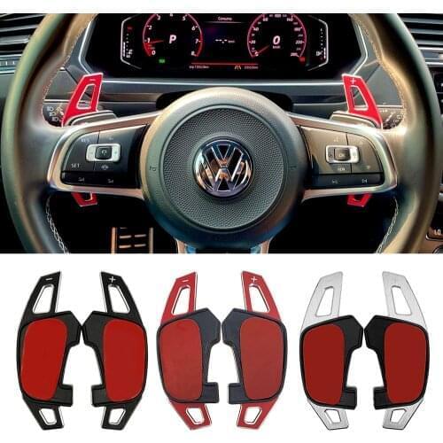 For VW Golf 7 7.5 GTI MK7 GTE GTD RLINE Volkswage POLO Scirocco Jetta GLI Car Steering Wheel Paddle Shift Extend Shifter Sticker