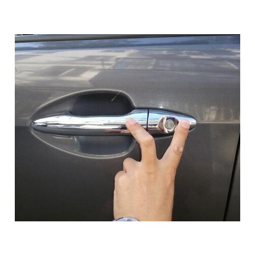 For KIA RIO MK3 Sedan 2012 2013 2014 2015 2016 2017 New Chrome Car Door Handle Cover Trim Sticker Accessories Free Shipping